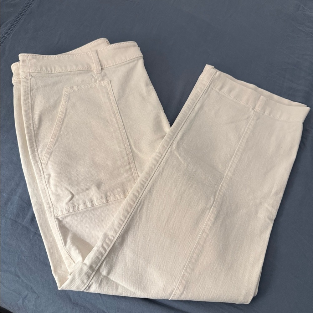 LOFT Cream Denim Pants